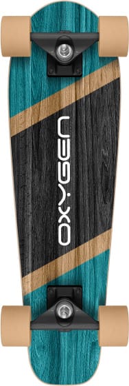 Oxygen Cruiser skateboard 70 x 20 cm zwart/beige