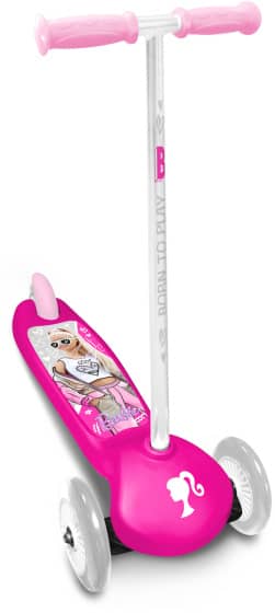 Barbie 3-wiel Kinderstep Voetrem Meisjes Roze/Wit