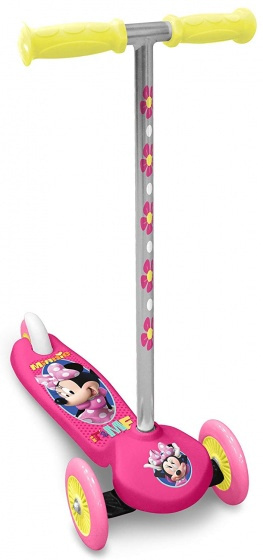Minnie Mouse 3-wiel kinderstep voetrem meisjes roze/zilver