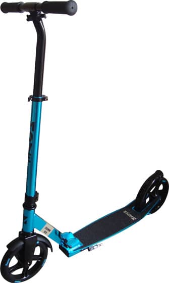 2- wiel step Deluxe opvouwbaar 200 mm voetrem blauw/zwart