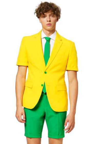 verkleedpak zomer Australian heren groen/geel mt 60
