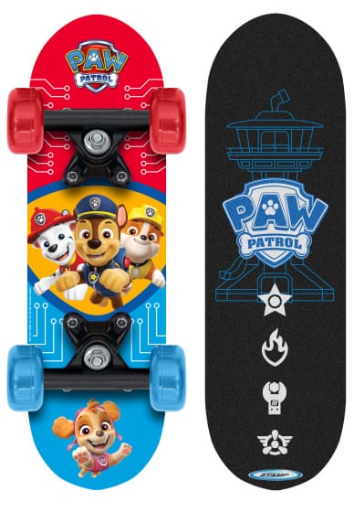 Paw Patrol skateboard 43 x 13 cm zwart/rood/blauw