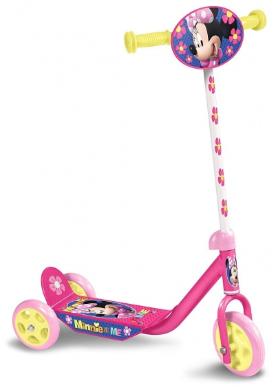 Minnie Mouse 3-wiel kinderstep voetrem meisjes roze/geel