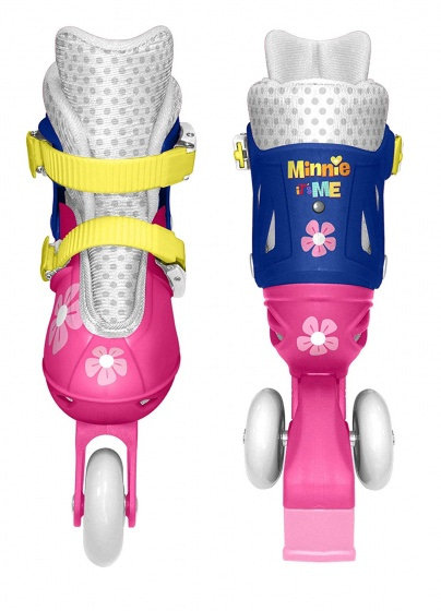 inline skates Minnie Mouse hardboot wit/blauw maat 27/30