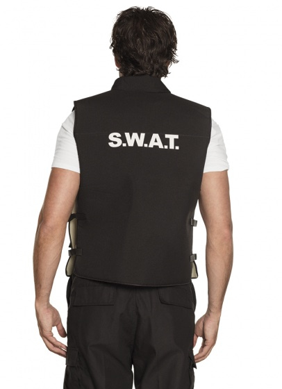 Swat-Officier Kogelvrijvest Heren Zwart maat L/XL