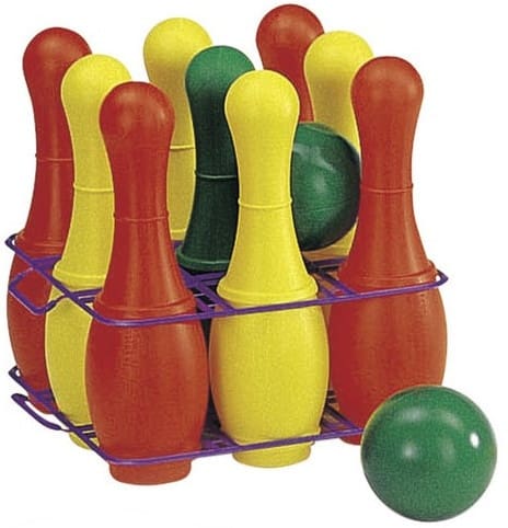 kegelset junior 26 cm 11-delig rood/geel/groen