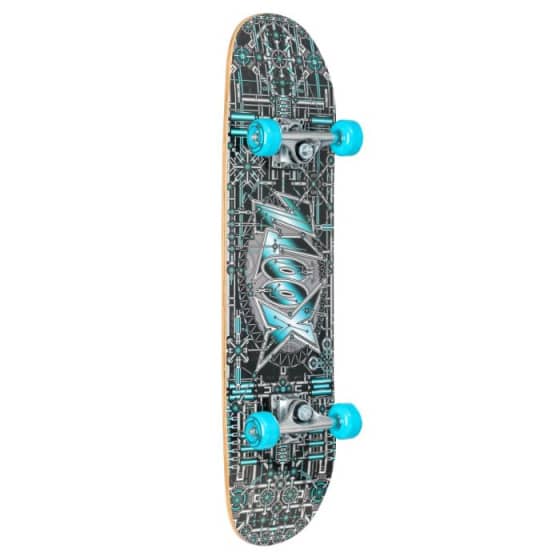 skateboard Double Kick 79 cm Industrial grijs/blauw