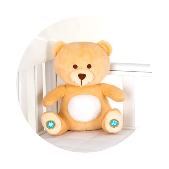 Pluche Baby Nachtlamp Knuffelbeer met Muziek & Licht