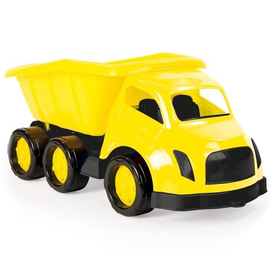 Maxi Truck Speelgoedvrachtwagen 69 cm Geel/Zwart