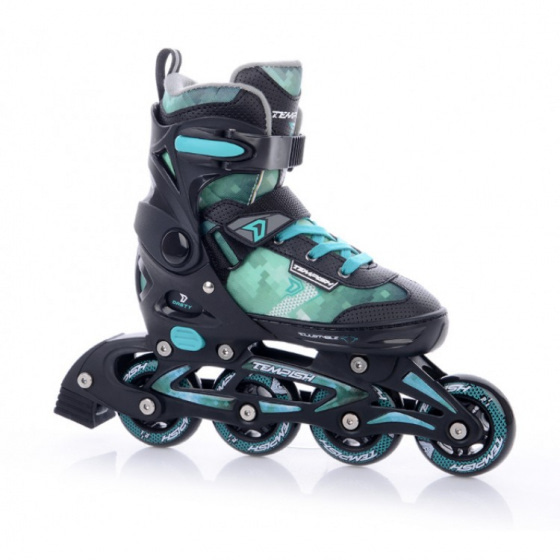 inline skates Dasty 82A softboot groen maat 40-43