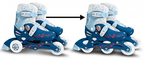 Frozen II Inline Skates Hardboot Wit/Blauw maat 27-30