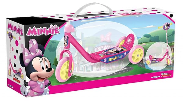 Minnie Mouse 3-wiel kinderstep voetrem meisjes roze/geel