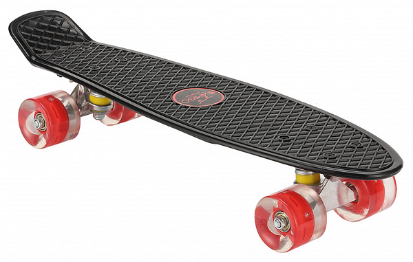 skateboard Flip-Ít met ledverlichting 55,5 cm zwart/rood