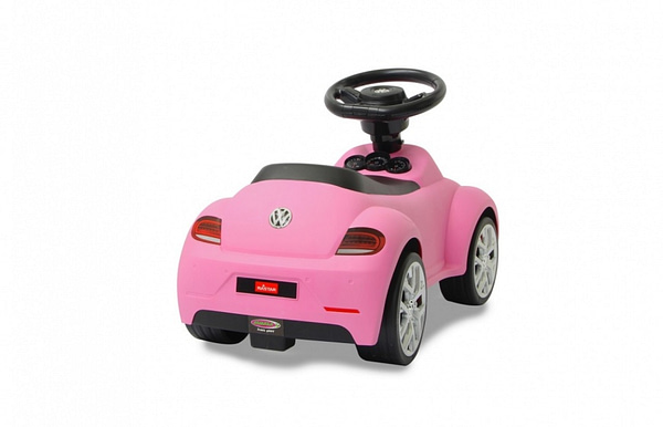 loopauto Volkswagen Beetle 70 x 30 x 38 cm roze