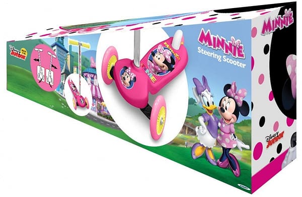 Minnie Mouse 3-wiel Kinderstep Voetrem Meisjes Roze/Zilver