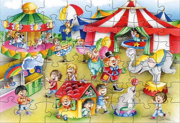 legpuzzel Beach & Circus junior 24/48 stukjes