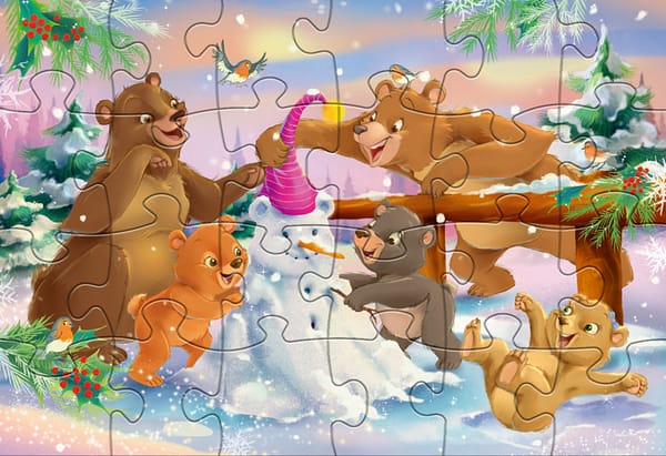 legpuzzel Christmas Bears junior 24/24 stukjes