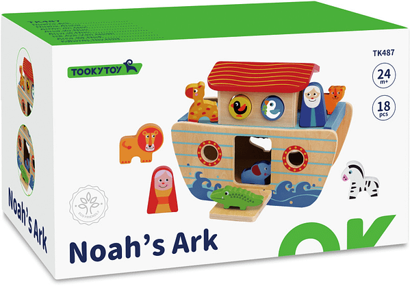 Noah's Ark Houten Vormenboot 24 maanden 18-delig