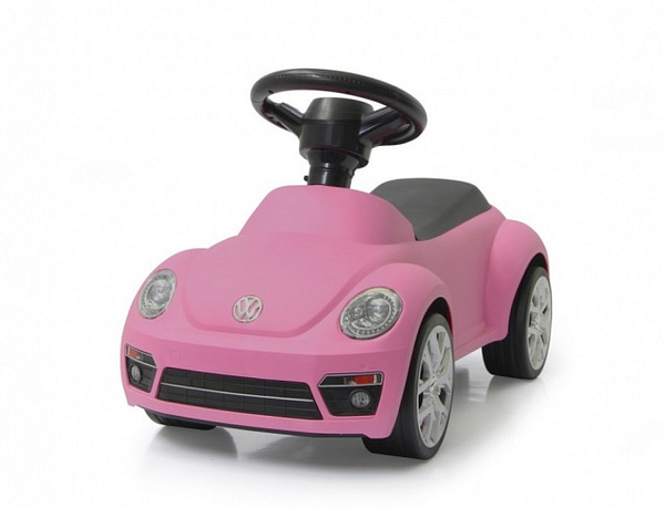 loopauto Volkswagen Beetle 70 x 30 x 38 cm roze