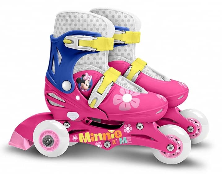 Minnie Mouse Inlineskates Hardboot Wit/Blauw maat 27/30