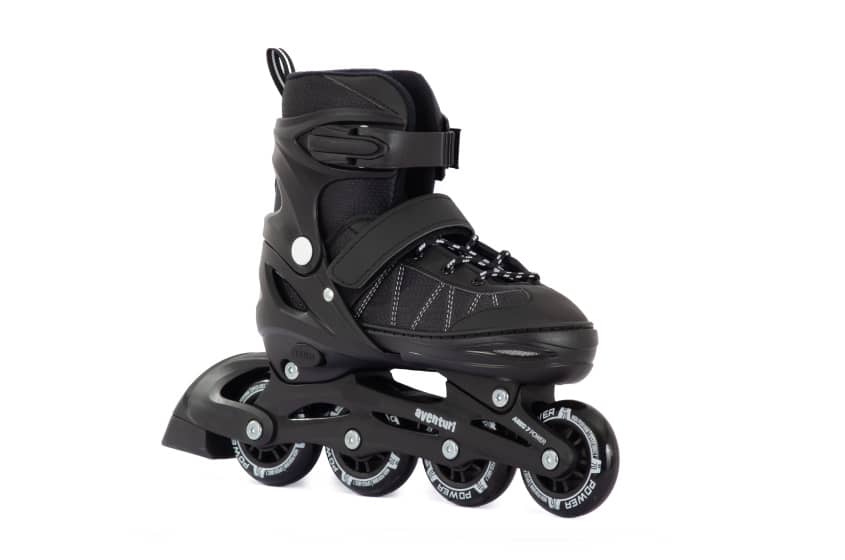 Verstelbare Inline Skates Semi-softboot Zwart maat 30-33 (S)